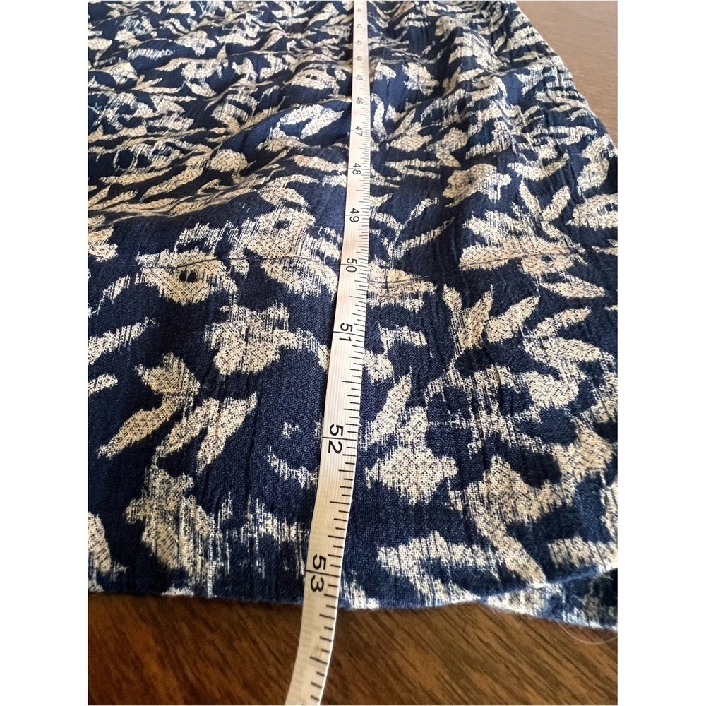 Faherty Navy Blue Floral Maxi Dress - Picture 9 of 12